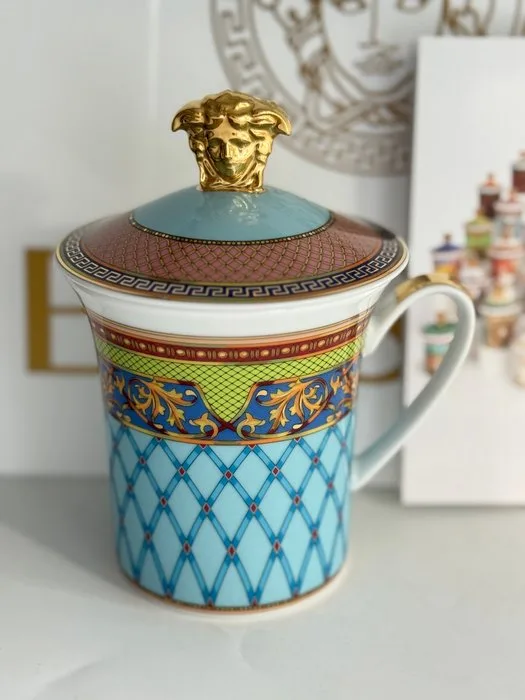 Rosenthal - Versace - Mug - Russian Dream mug with lid / 30 Years Collection Limited Edition - Porcelain - New in original packaging