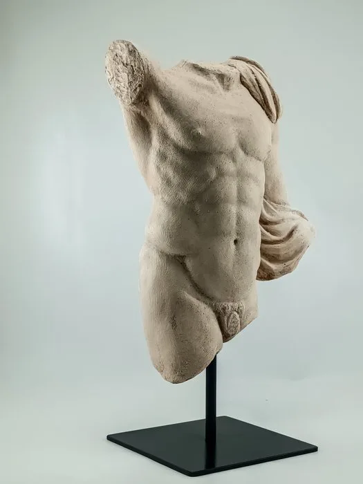 Sculpture, Torso comandante ellenistico - 28 cm - Plaster
