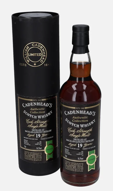 Macallan – 1987 19 Year Old Wm. Cadenhead Authentic Collection (70cl, 56.2%)
