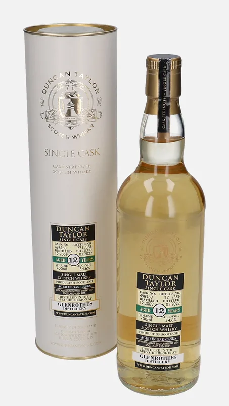 Glenrothes – 2009 12 Year Old Duncan Taylor Single Cask (70cl, 54.6%)