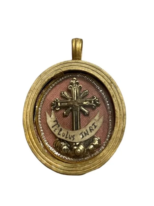 Reliquary - Bronze, golden cartouche, Glass - the 20th century - From the Title - Our Lord Jesus Christ