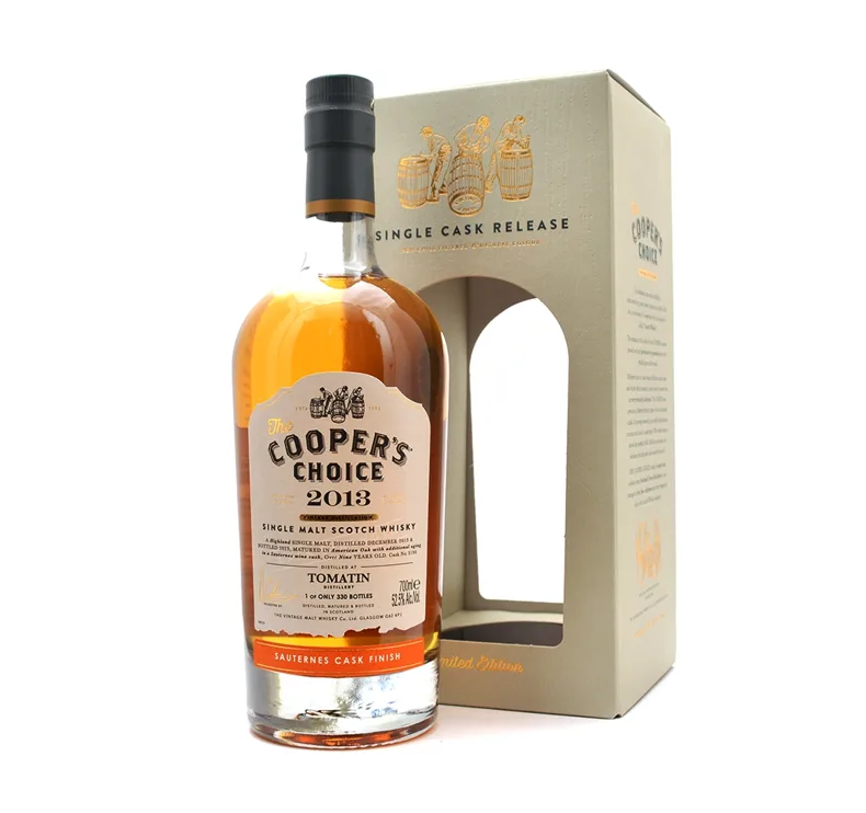 Tomatin – 9 Year Old 2013 Cooper's Choice (Sauternes Cask #3190) (70cl, 52.5%)