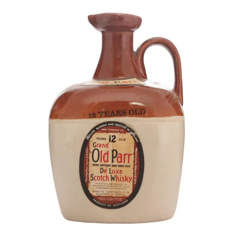 Grand Old Parr 12 Year Old De Luxe Scotch Whisky - Ceramic Decanter (75cl, 40.00%)