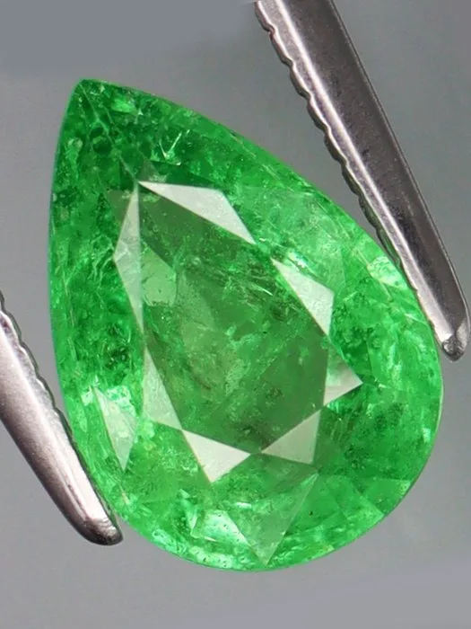 1 pcs Green Garnet, Tsavorite - 1.43 ct - Antwerp Laboratory for Gemstone Testing (ALGT)