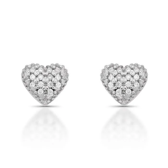 Earrings - 14 kt. White gold - 0.42ct. tw. Diamond (Natural) - 2.036