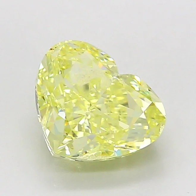 1 pcs Diamond (Natural coloured) - 2.00 ct - Heart - Fancy Yellow - SI2 - Gemological Institute of America (GIA)