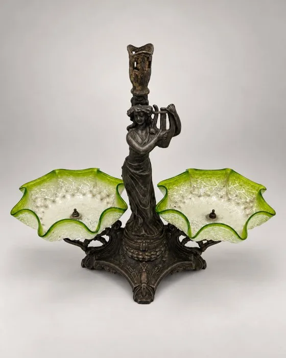 Epergne - Glass, Metal