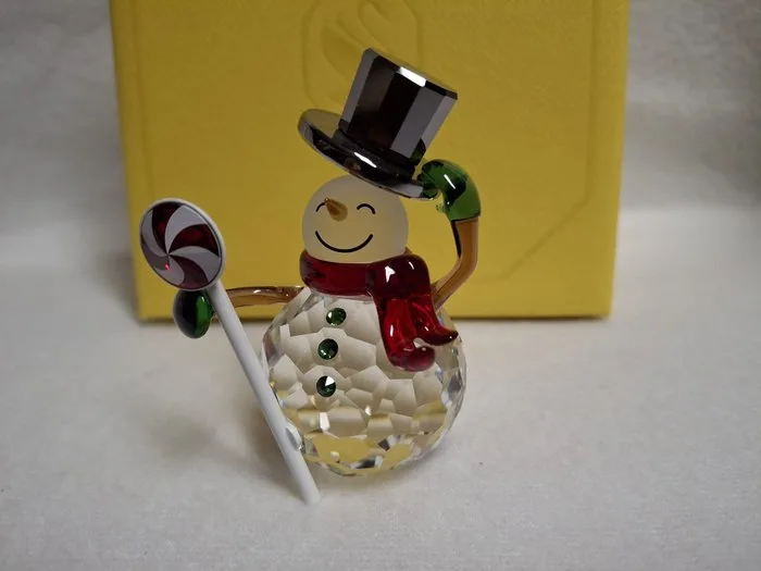 Swarovski - Michele Blasilli - Figure - Holiday Cheers - Dulcis Snowman - 5655434 - Box + Certificate - Crystal