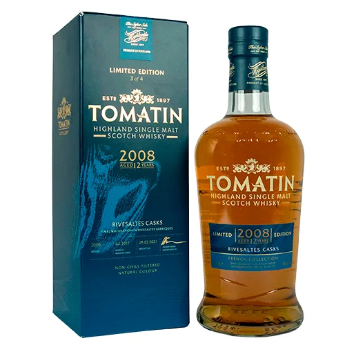 Tomatin 12 Year Old (2008/2021), The French Collection – Rivesaltes (70cl, 46%)