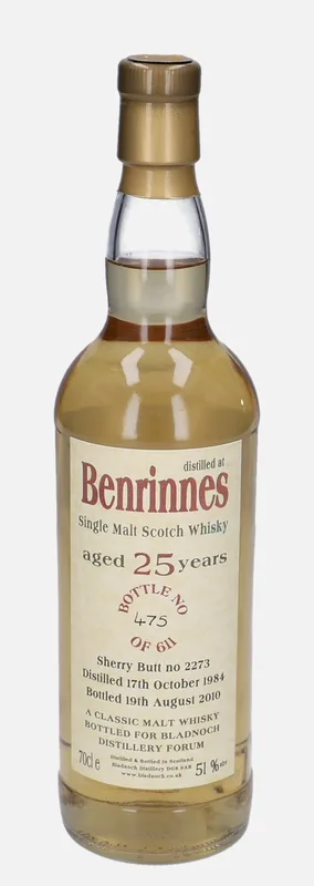Benrinnes – 1984 25 Year Old Bladnoch Distillery
