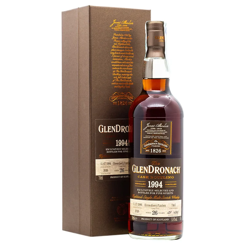 Glendronach – Aged 26 Years 1994/2020 Cask 7467 (70cl, 51.4%)