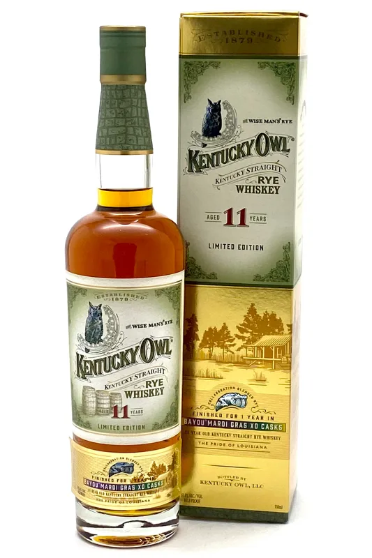 Kentucky Owl – 11 Year Old Bayou Mardi Gras XO Casks Kentucky Straight Rye Whiskey