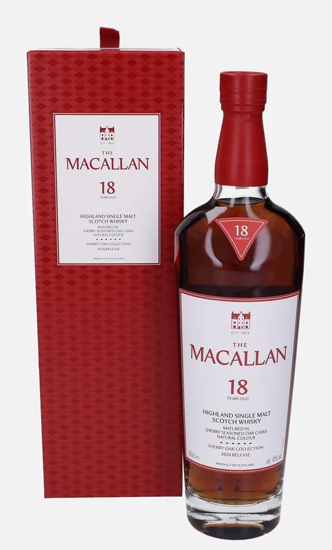 Macallan – 18 Year Old Sherry Oak Collection Annual 2026 Release
