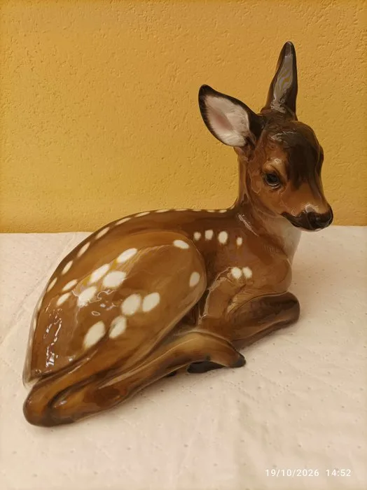 Rosenthal - Figurine - Cerbiatto sdraiato - Porcelain