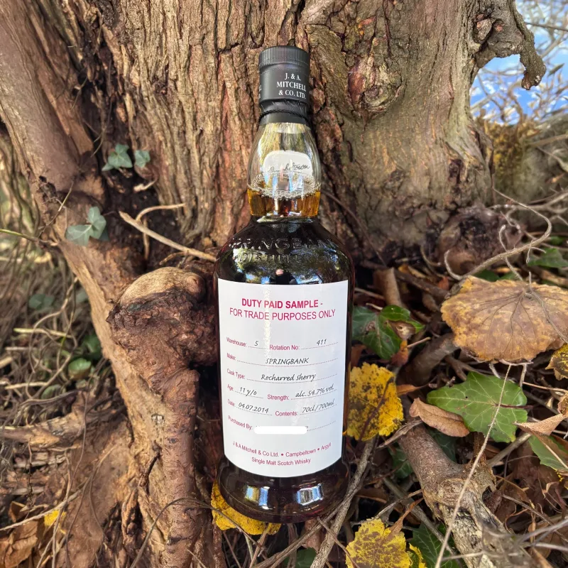 Springbank – 2014 11 Year Old Recharred Sherry Duty Paid Sample Rotation #411