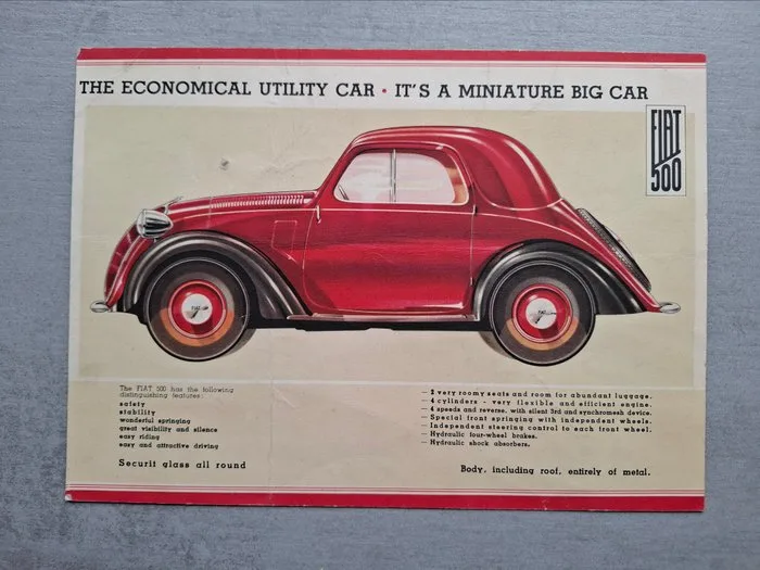Brochure sheet - Fiat - 500
