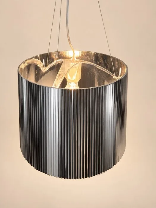 Kartell - Ferruccio Laviani - Lamp - Kartell Gé Metal - plastic - Chrome-Plissé-Design