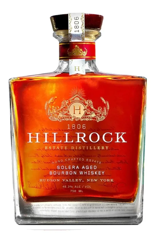 Hillrock Solera Aged Bourbon Whiskey Shea Vineyard Pinot Noir Cask Finish