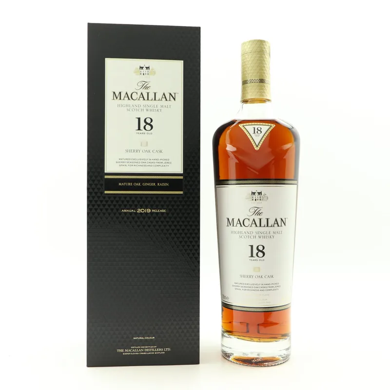 Macallan – 18 Year Old Sherry Oak 2019 Release (70cl, 43%)