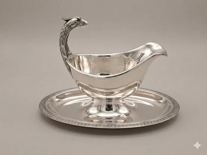 Christofle - Gravy boat - Malmaison - Silverplated