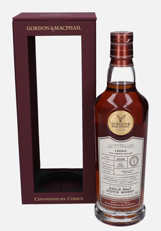 Tobermory – 2008 12 Year Old Gordon & MacPhail Connoisseurs Choice Batch no.20/074 (70cl, 45%)