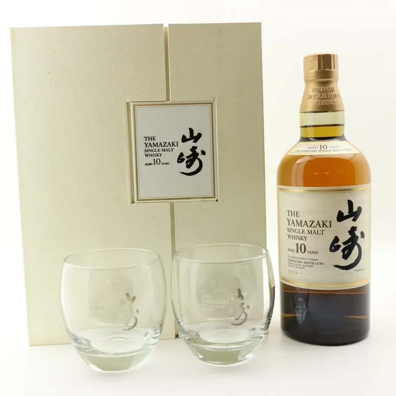 Yamazaki – 10 Year Old & Glasses Set (70cl, 40%)