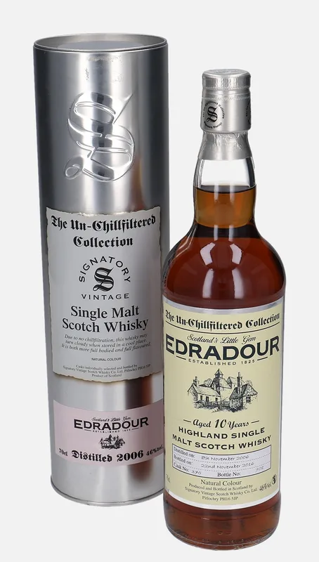 Edradour – 2006 10 Year Old Signatory Vintage Scotch Whisky Co. The Un-Chillfiltered Collection