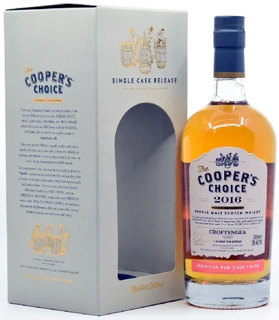 Croftengea 2016 7 Year Old Jamaican Rum Finish Cooper's Choice (53%)