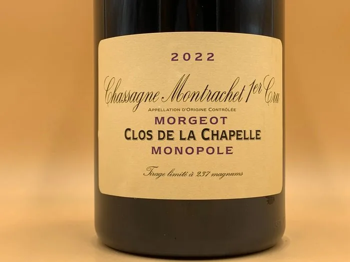 2022 Domaine De La Vougeraie "Morgeot, Clos de la Chapelle", Rouge - Chassagne-Montrachet 1er Cru - 1 Magnum (1.5L)