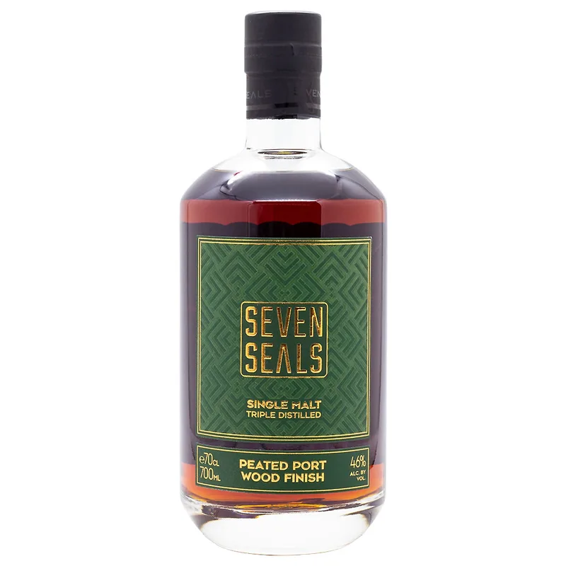 Seven Seals Port Wood Finish Peated Single Malt Whisky (70cl, 46%)