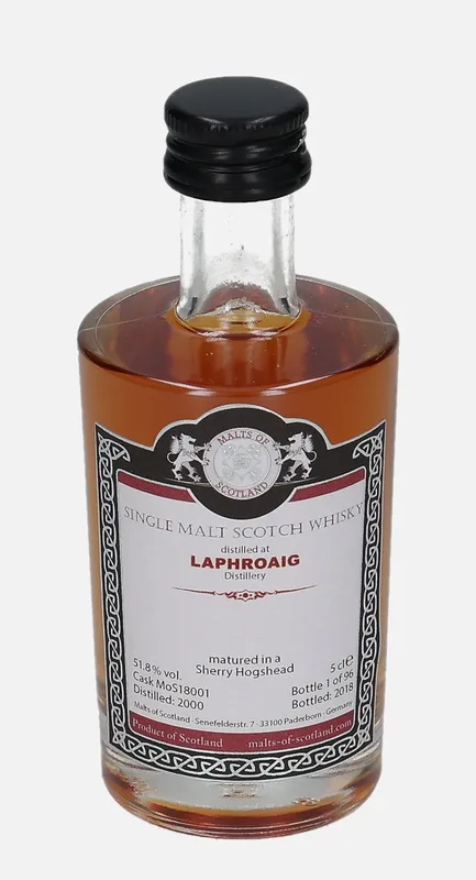 Laphroaig – 2000 Malts of Scotland (5cl, 51.8%)