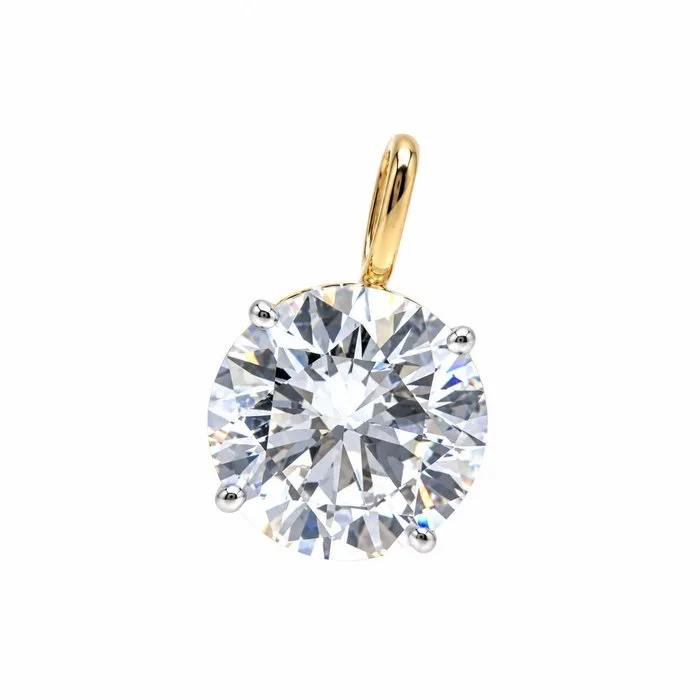 Pendant - 14 kt. Yellow gold - 5.01ct. tw. Diamond (Lab-grown)