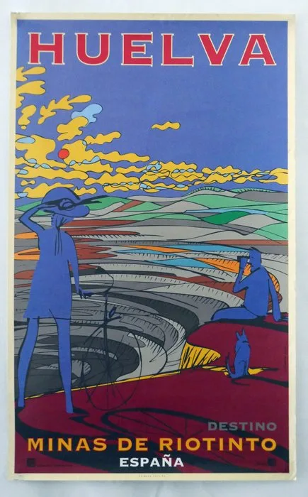 Oscar Mariné / Christian Boyer - Huelva-Spanje - Bezoek de Rio Tinto-mijnstreek - 1990s
