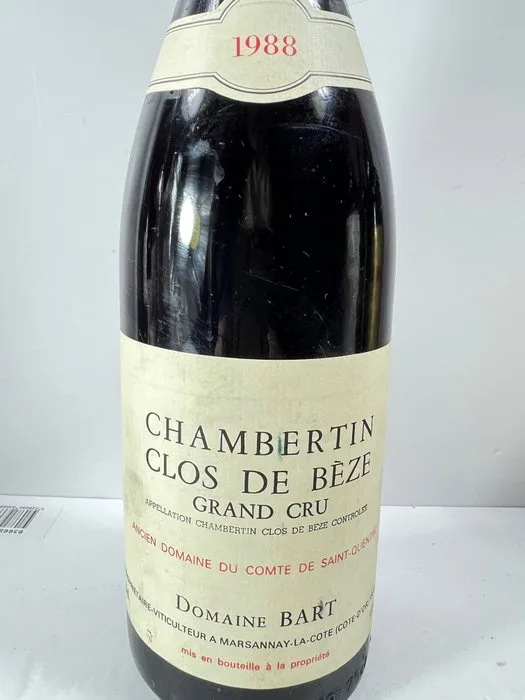 1988 Domaine Bart - Chambertin-Clos de Bèze Grand Cru - 1 Bottle (0.75L)