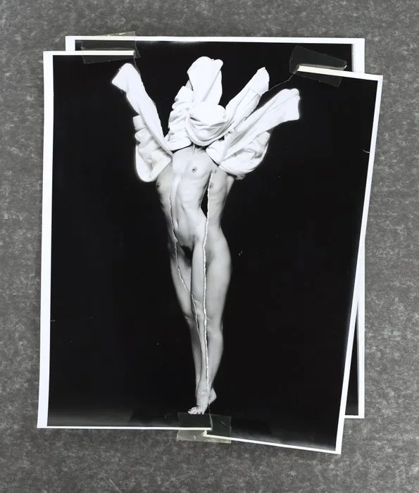 Richard Selby (1933-) - Unique photomontage / collage - Godess Nike - vintage 1988