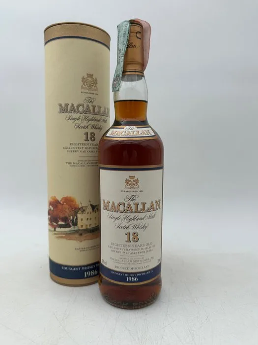 Macallan 1986 18 years old Sherry Oak Casks - 700ml