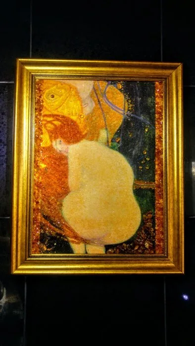 100% Natural - Amber - Baltic Amber mosaic - Klimt Picture - New collection - 48 cm - 38 cm