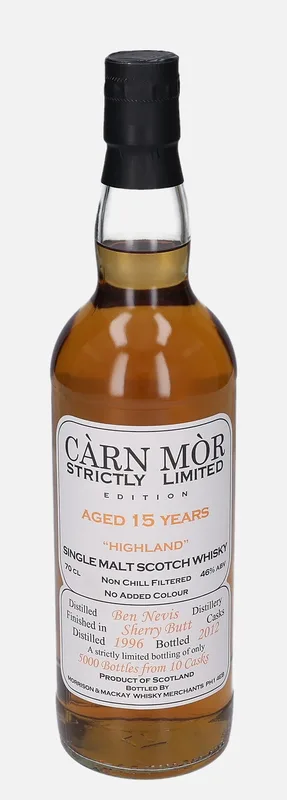 Ben Nevis – 1996 15 Year Old Morrison & Mackay Whisky Merchants Càrn Mòr