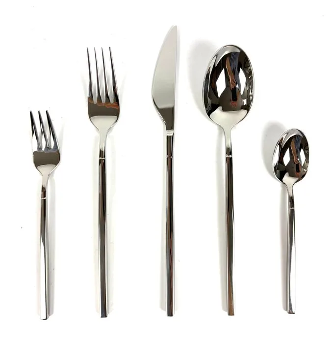 Cutlery set for 12 (60) - ''Quadrato Set'' - 18/10 stainless steel