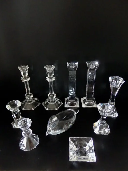 Villeroy & Boch / Val Saint Lambert / Rosenthal / Toscany - Candleholder (10) - Crystal, Glass