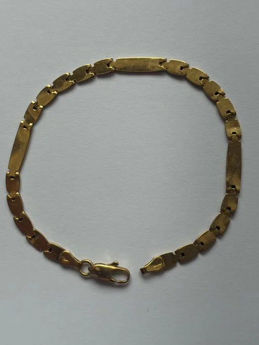 Bracelet - 18 kt. Yellow gold - Bracelet with geometric links