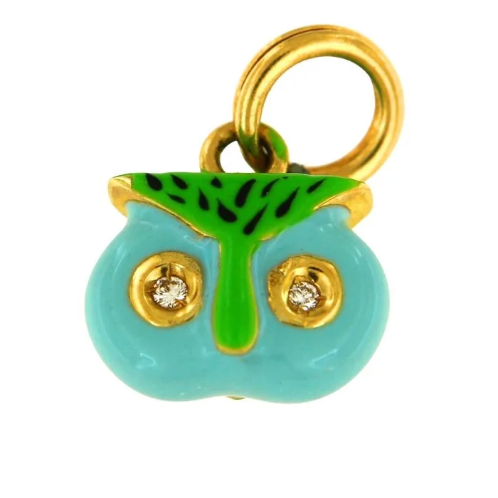Pendant - 18 kt. Yellow gold - 0.04ct. tw. - Diamond