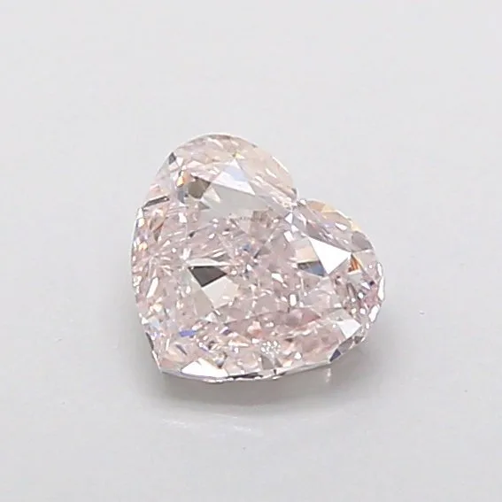 1 pcs Diamond (Natural coloured) - 0.50 ct - Heart - Very light Pink - SI2 - Gemological Institute of America (GIA)