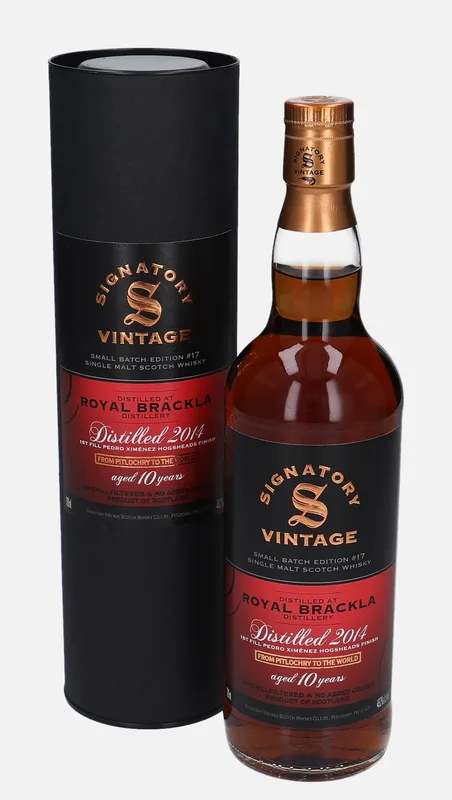 Brackla – 2014 10 Year Old Signatory Vintage Scotch Whisky Co. Small Batch Edition Edition No.17