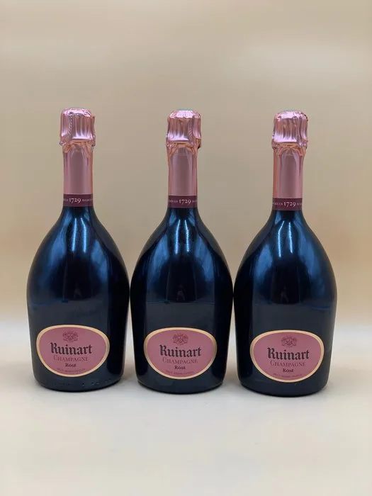 Ruinart, Rosé - Champagne Brut - 3 Bottles (0.75L)