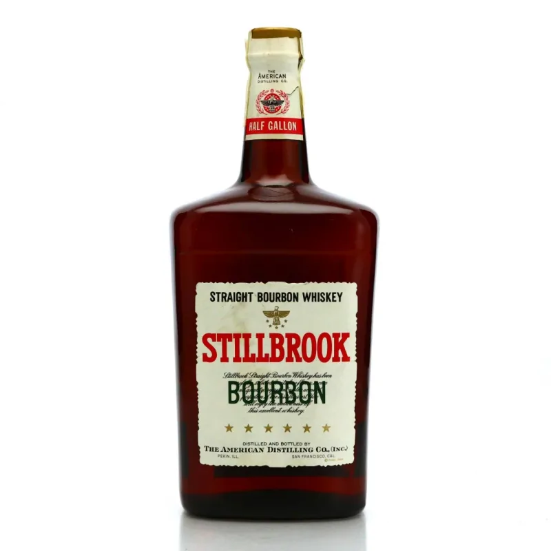 American Distilling Company's Stillbrook American Deluxe Straight Bourbon Whiskey, Distilled Late 1960s, Bottled Early 1970s