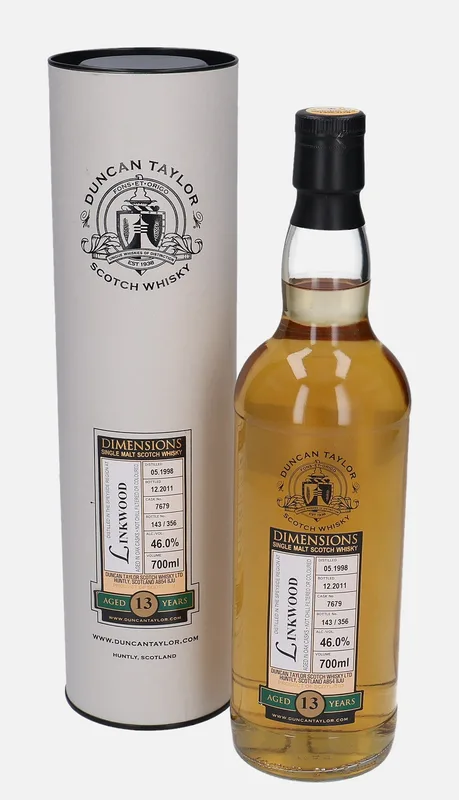 Linkwood – 1998 13 Year Old Duncan Taylor Dimensions