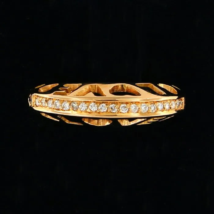 Ring - 18 kt. Rose gold - 0.20ct. tw. - Diamond