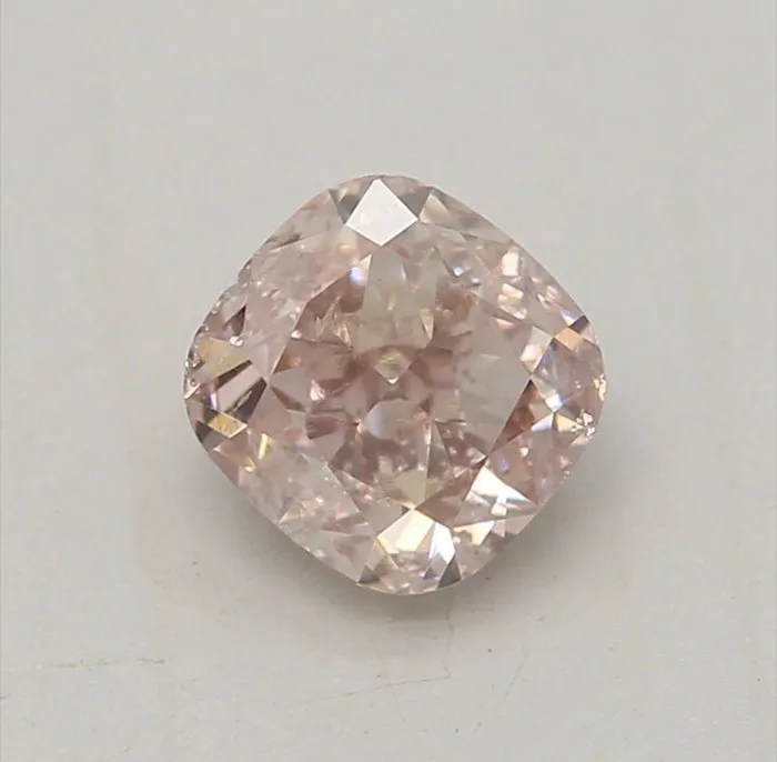 1 pcs Diamond (Natural coloured) - 0.43 ct - Cushion - Fancy Brown Pink - SI2 - Gemological Institute of America (GIA) - FBP 0.43CT SI2