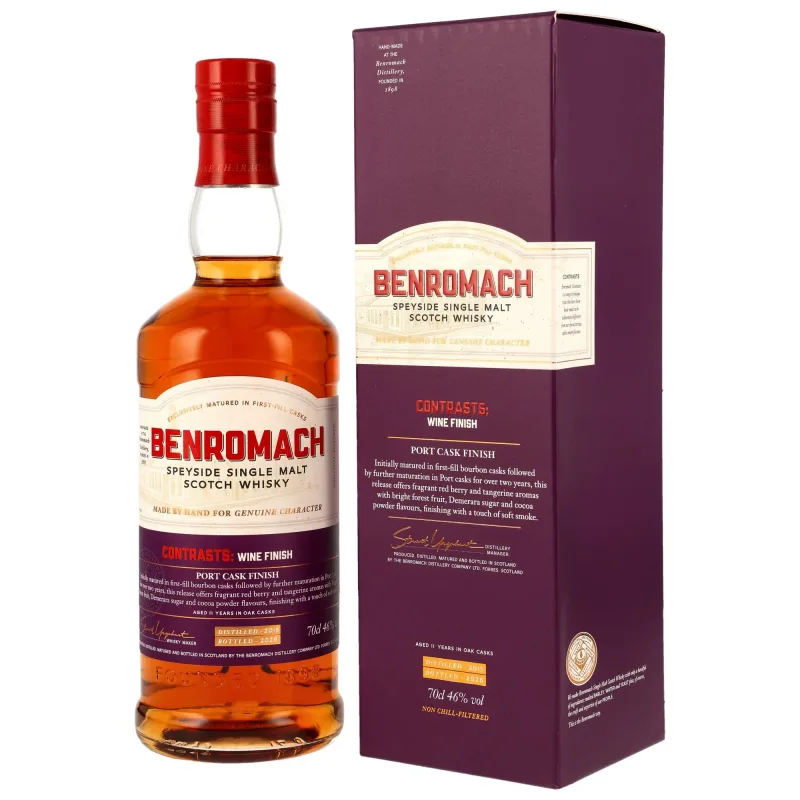 Benromach – 2015/2026 11 Year Old Contrasts Port Cask Finish